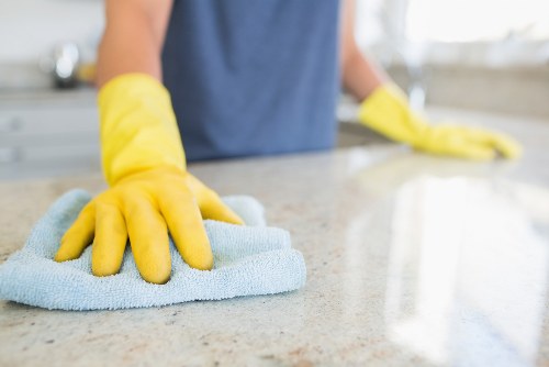 Regular office cleaning service in Shoreditch with desks and communal areas